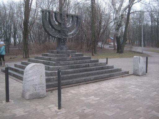 The Jewish monument takes some time to find.