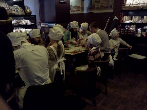 Little 'workers' at the Lviv Chocolate Factory