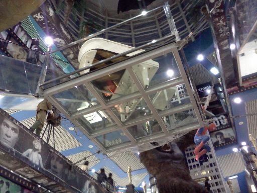 Nothing says 'Hollywood' like a piano suspended in mid-air.